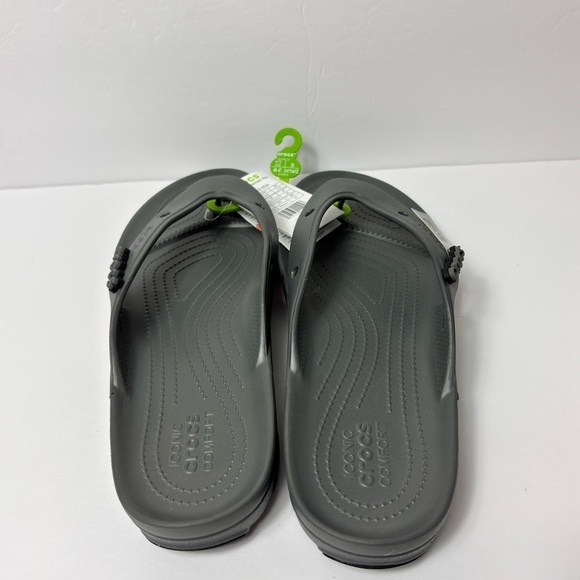 CROCS GREY CLASSIC ALL-TERRAIN FLIP COMFY SANDALS SIZE US 12 BRAND NEW WITH TAGS main image 7